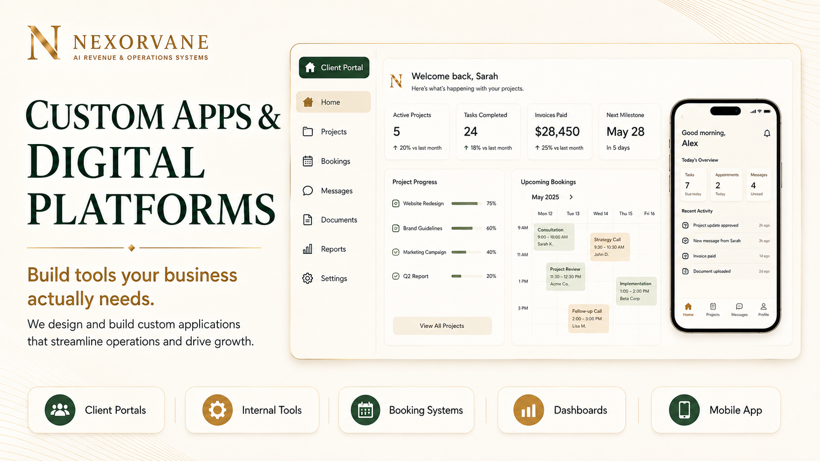 Applications Built Around Your Process — Nexorvane system visual